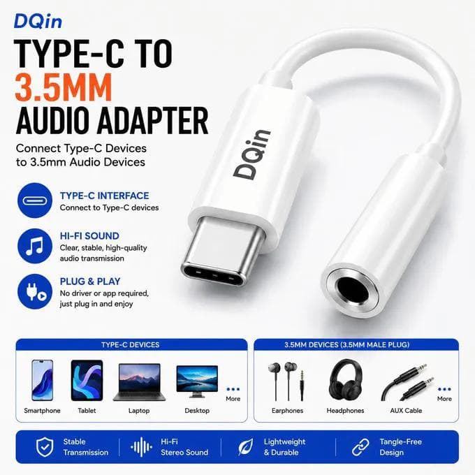 SB-C to 3.5mm Headphone Adapter — image 1 of 2