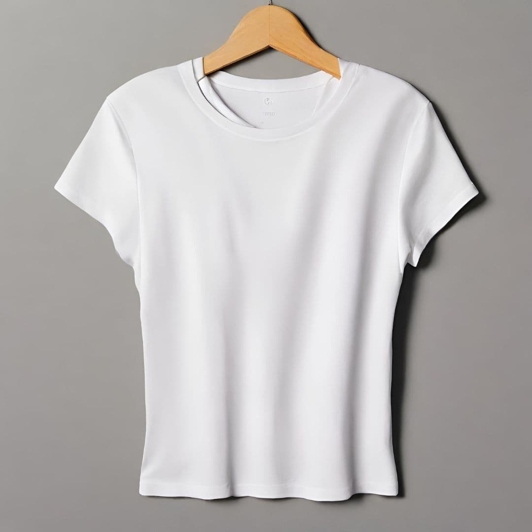Classic White Crew Neck T-Shirt — image 1 of 3