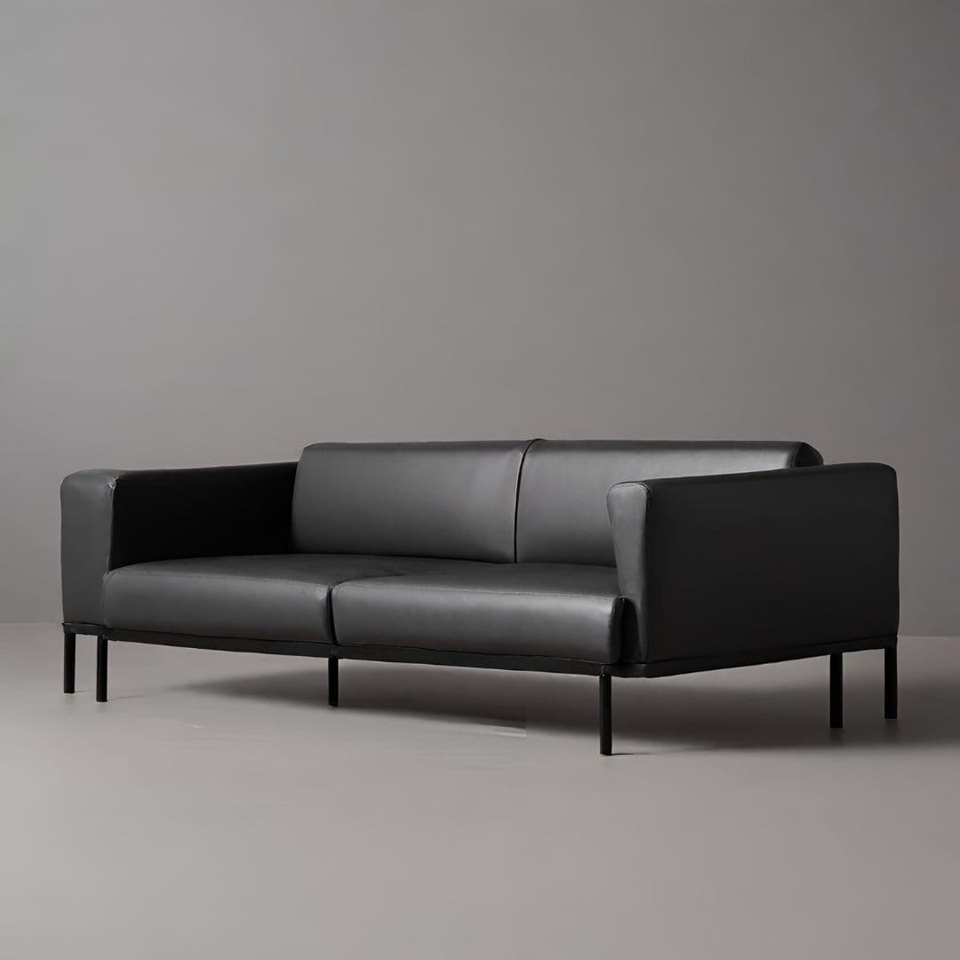 Sleek Modern Leather Sofa — image 1 of 3