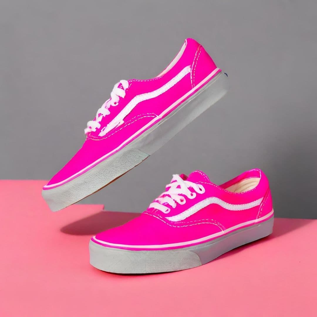 Vibrant Pink Classic Sneakers — image 1 of 3