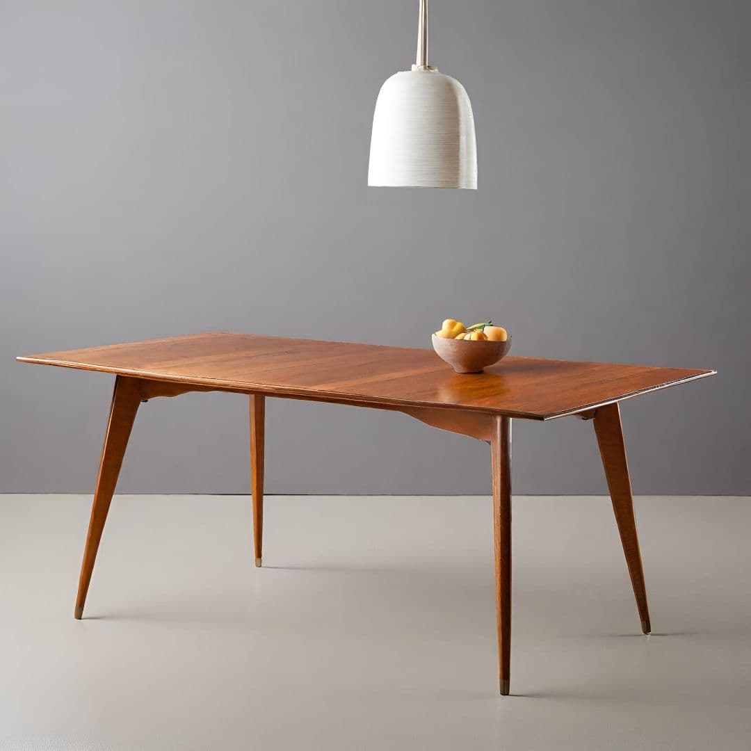 Mid-Century Modern Wooden Dining Table — image 1 of 2