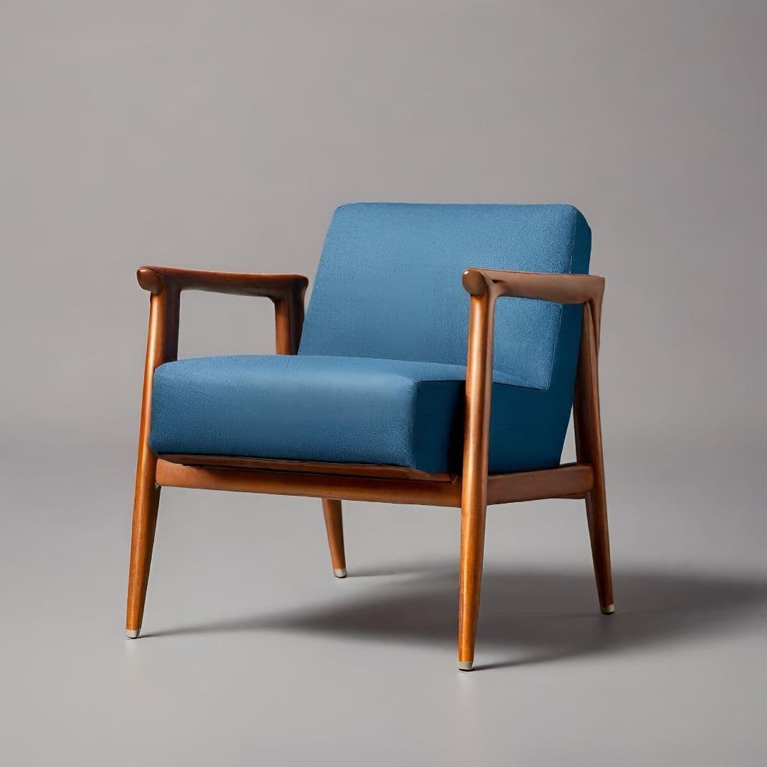 Modern Elegance Teal Armchair — image 1 of 2