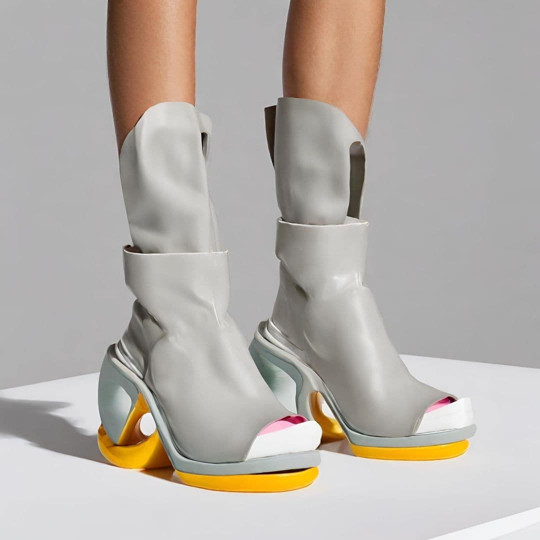 Futuristic Chic High-Heel Boots — image 1 of 2