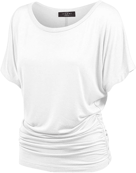 MBJ Women's Solid Short Sleeve Boat Neck V — image 1 of 1